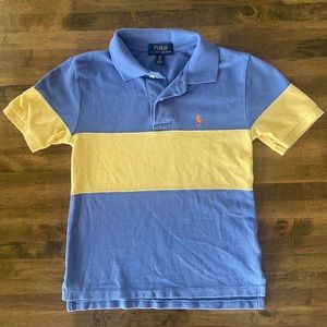 Polo Ralph Lauren Kids Blue and Yellow Polo Shirt